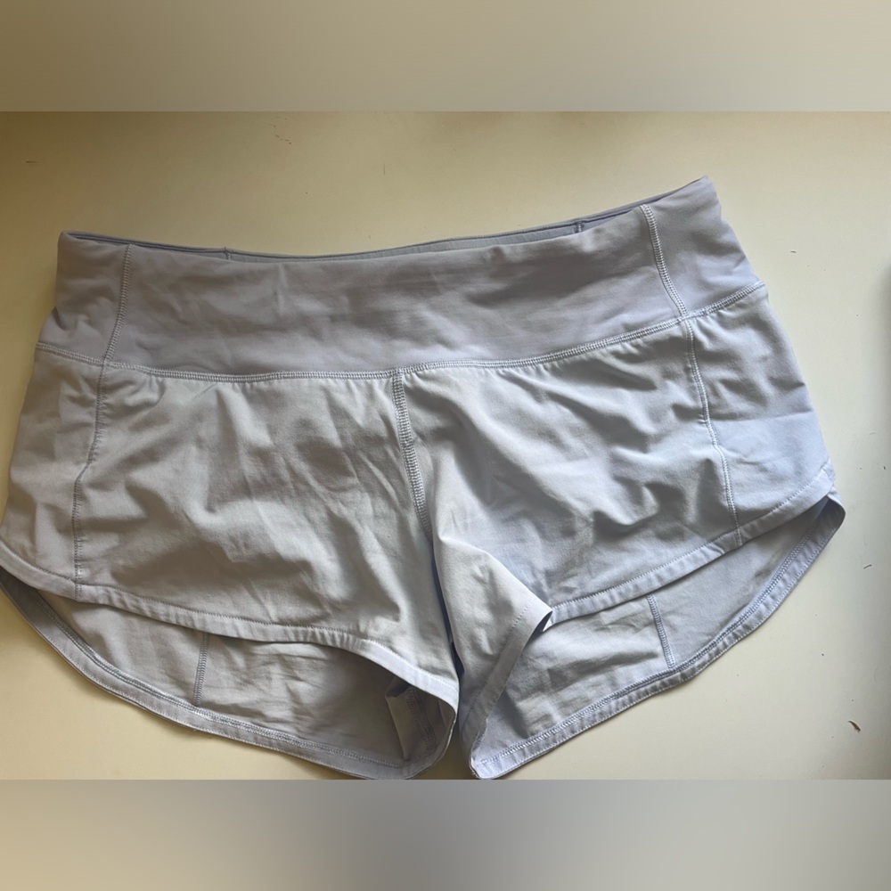 Lululemon speed up short size 4 2.5” inseam sky blue